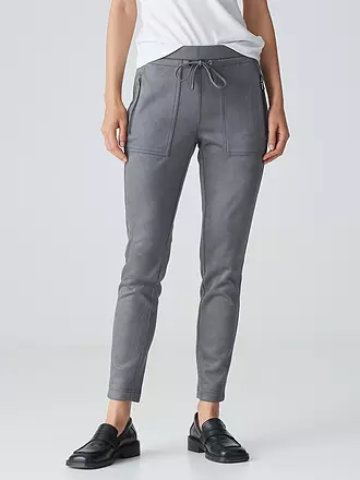 OPUS | Pantalón de efecto cuero ELVINA CARGO | 